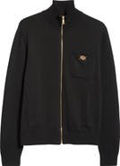 Versace Medusa Biggie Cotton & Cashmere Blend Zip Cardigan