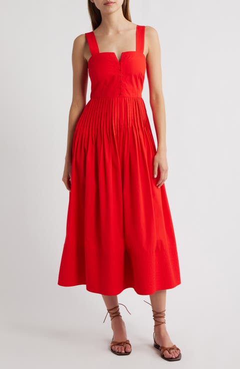 The Day Break Pleated Sleeveless Maxi Dress