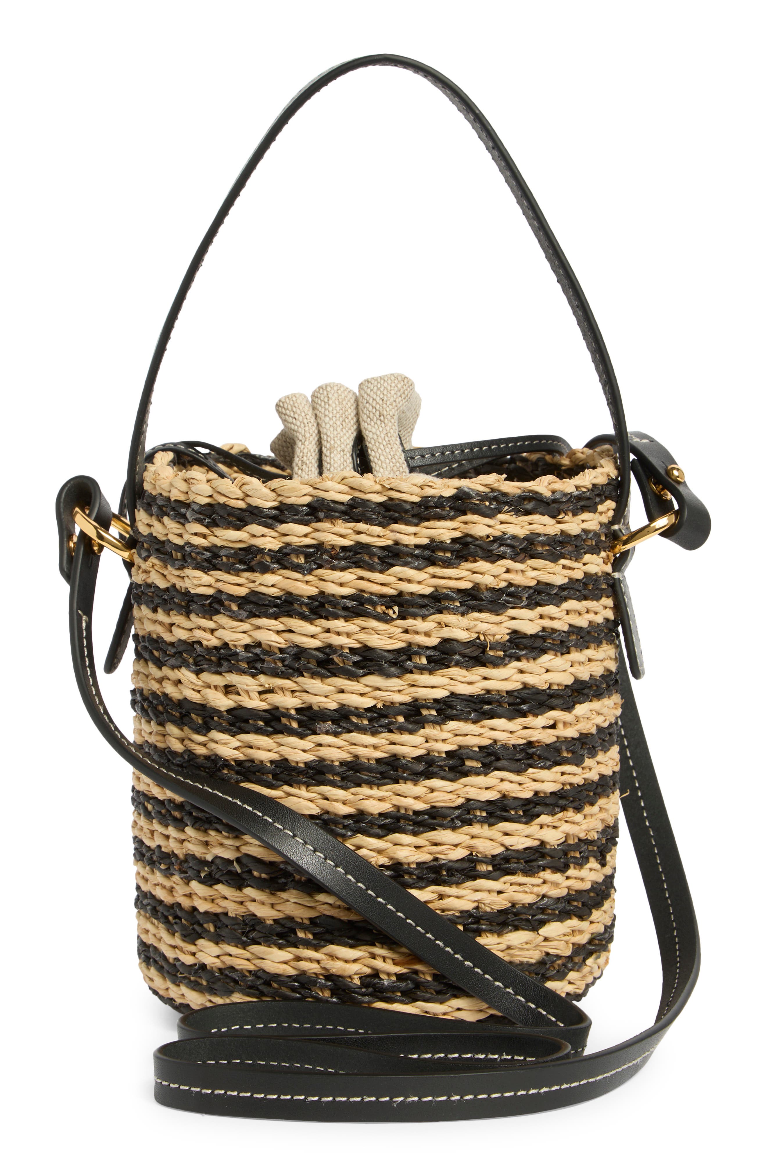 Madewell The Mini Basket Bag, Alternate, color, Natural Multi