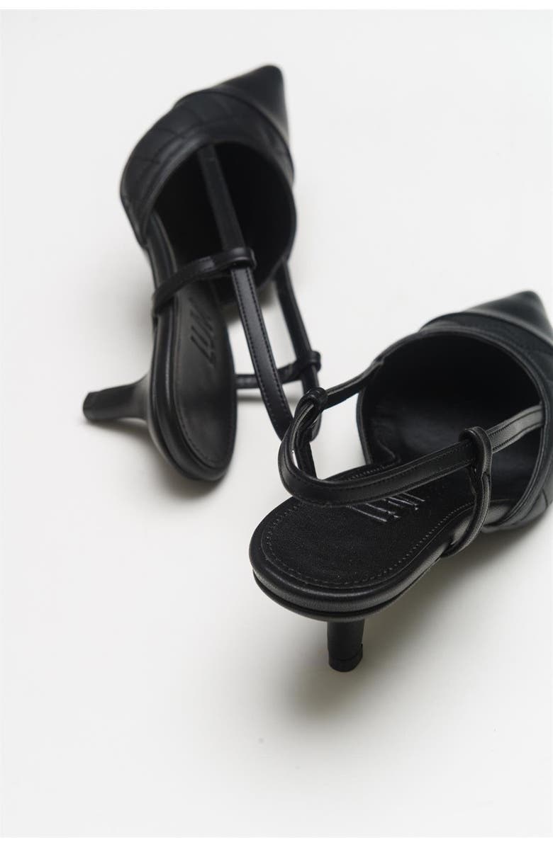 Prologue Shoes Point Pointed Toe Slingback Pump, Alternate, color, Black