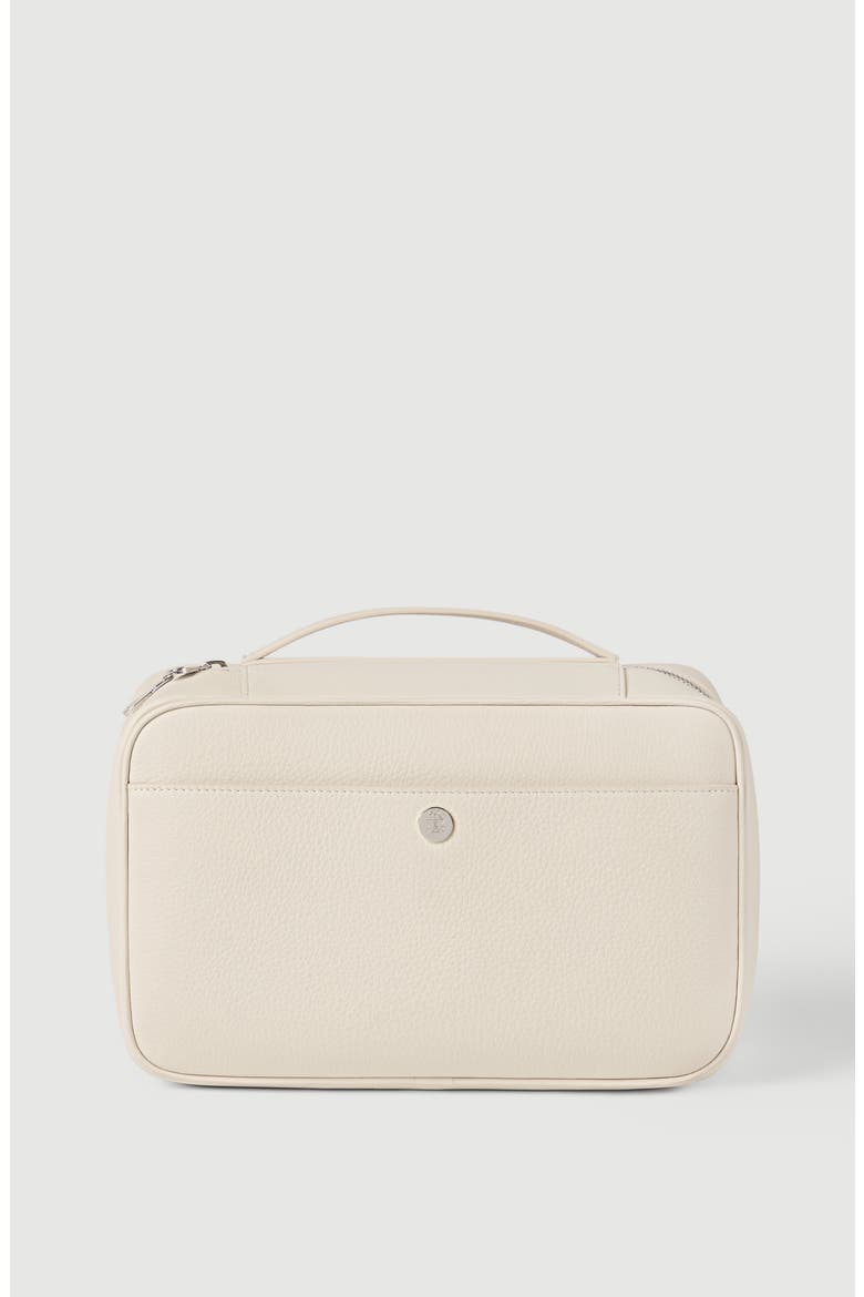 Calfskin beauty case, Alternate, color, Snow