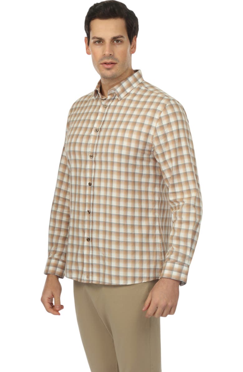 Vustra Men's Sawtooth Plaid Button-Down Shirt, Main, color, 