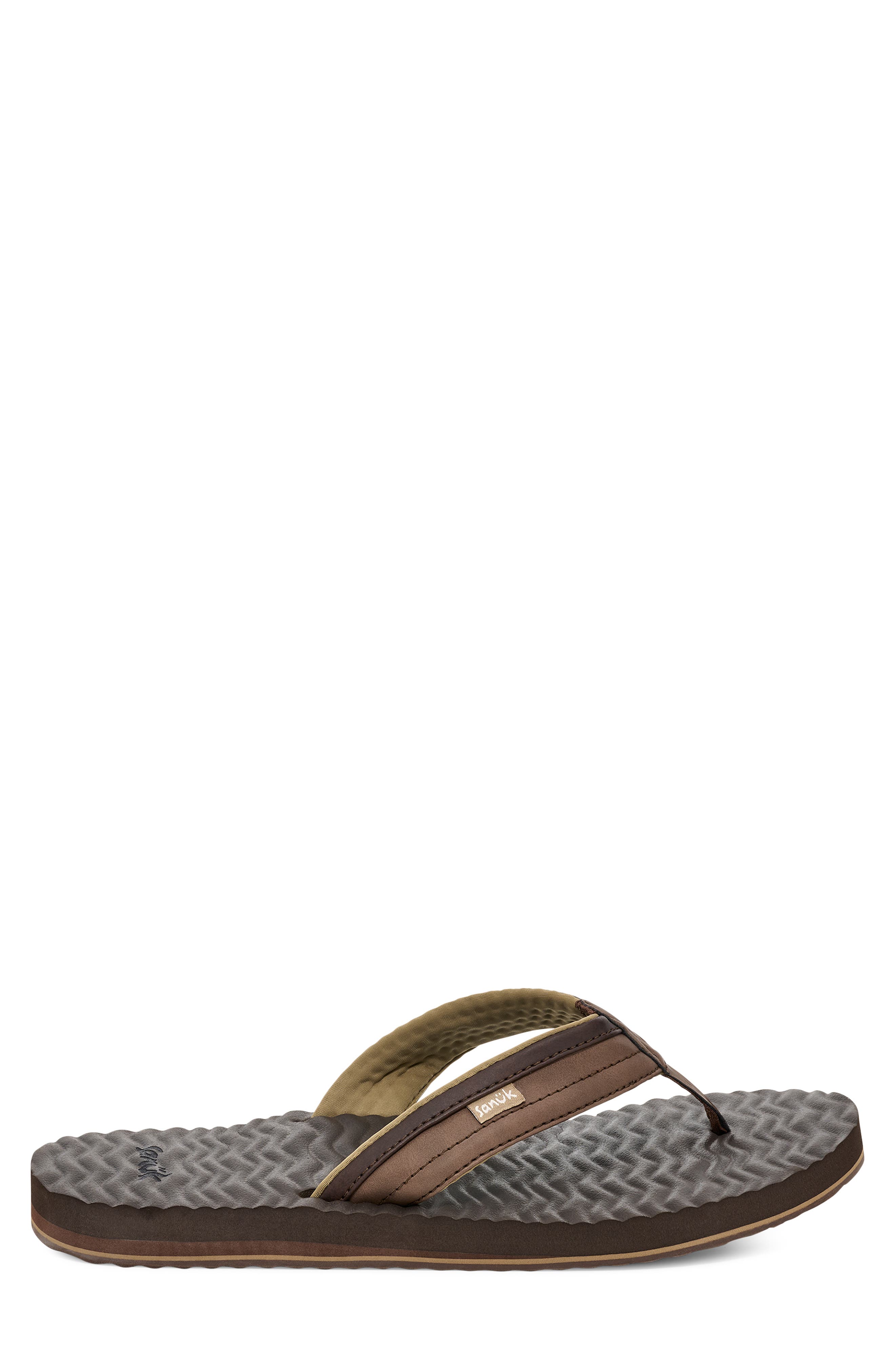 Ziggy Plush Flip Flop, Alternate, color, BROWN