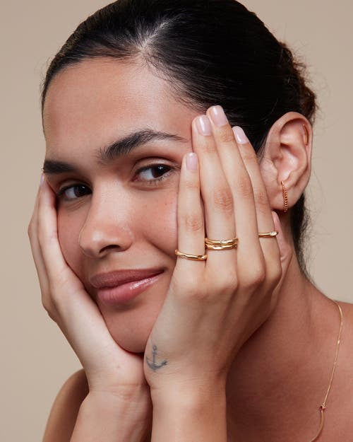 Eloise Jewelry Mirage Ring With Gemstone In Gold