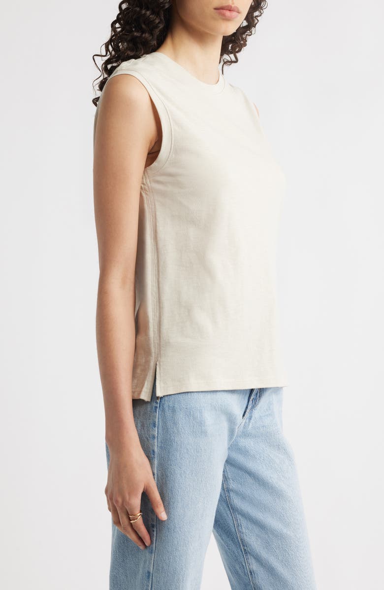 Nordstrom Everyday Muscle Tee, Alternate, color, Beige Scroll