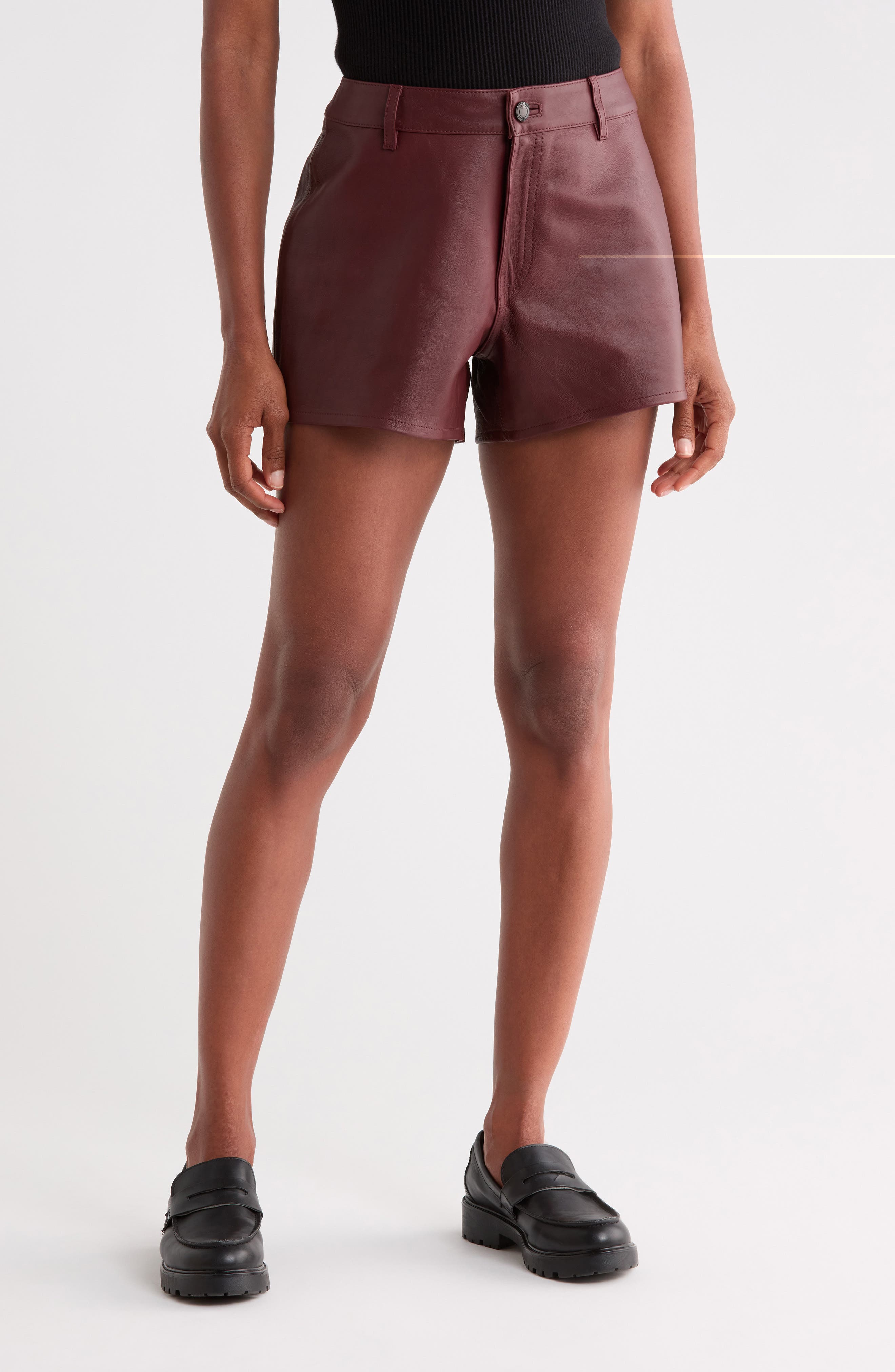 Zoie Leather Shorts