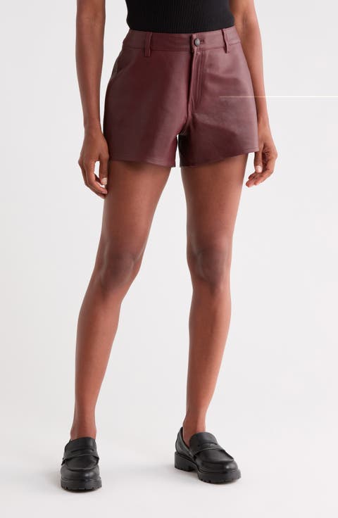 Zoie Leather Shorts