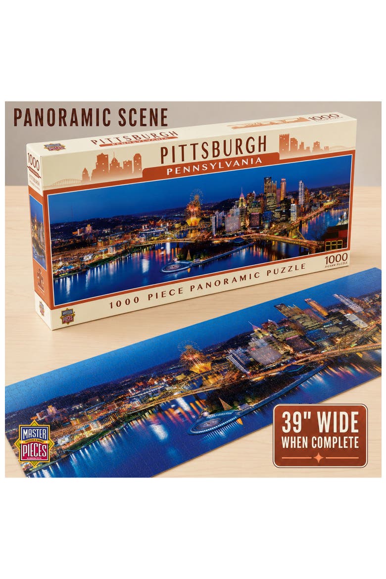 Pittsburgh 1000pc Panoramic Puzzle, Alternate, color, Multicolor