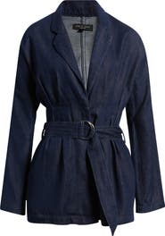 rag & bone Mandi Belted Denim Blazer