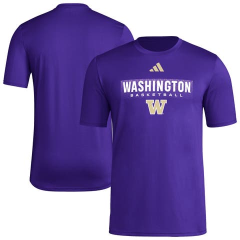 Men's adidas Purple Washington Huskies Locker On-Court In The Fade Pregame AEROREADY T-Shirt
