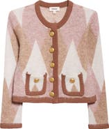 L'AGENCE Siobhan Argyle Crop Cardigan