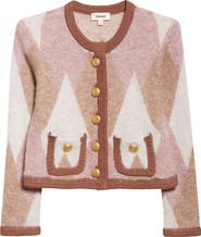 L'AGENCE Siobhan Argyle Crop Cardigan