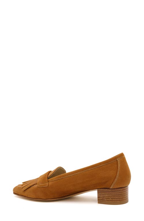 Amalfi By Rangoni Asti Pointed Toe Kiltie Loafer Pump In Cognac Long Beach