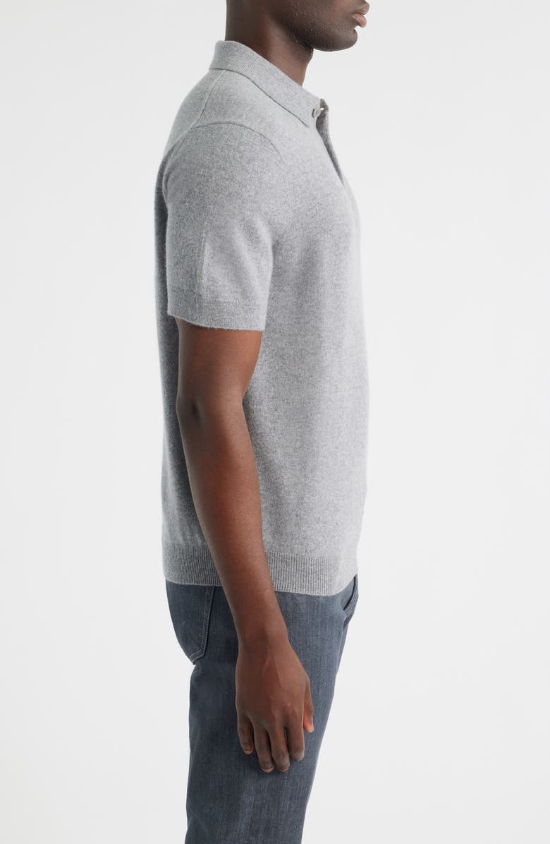 Nordstrom Cashmere Polo, Alternate, color, Grey December Heather