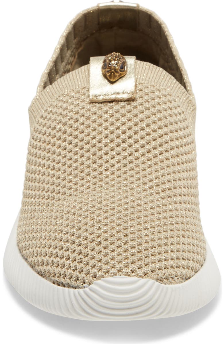 Kurt Geiger London Lorna Slip-On Sneaker, Alternate, color, Gold Fabric