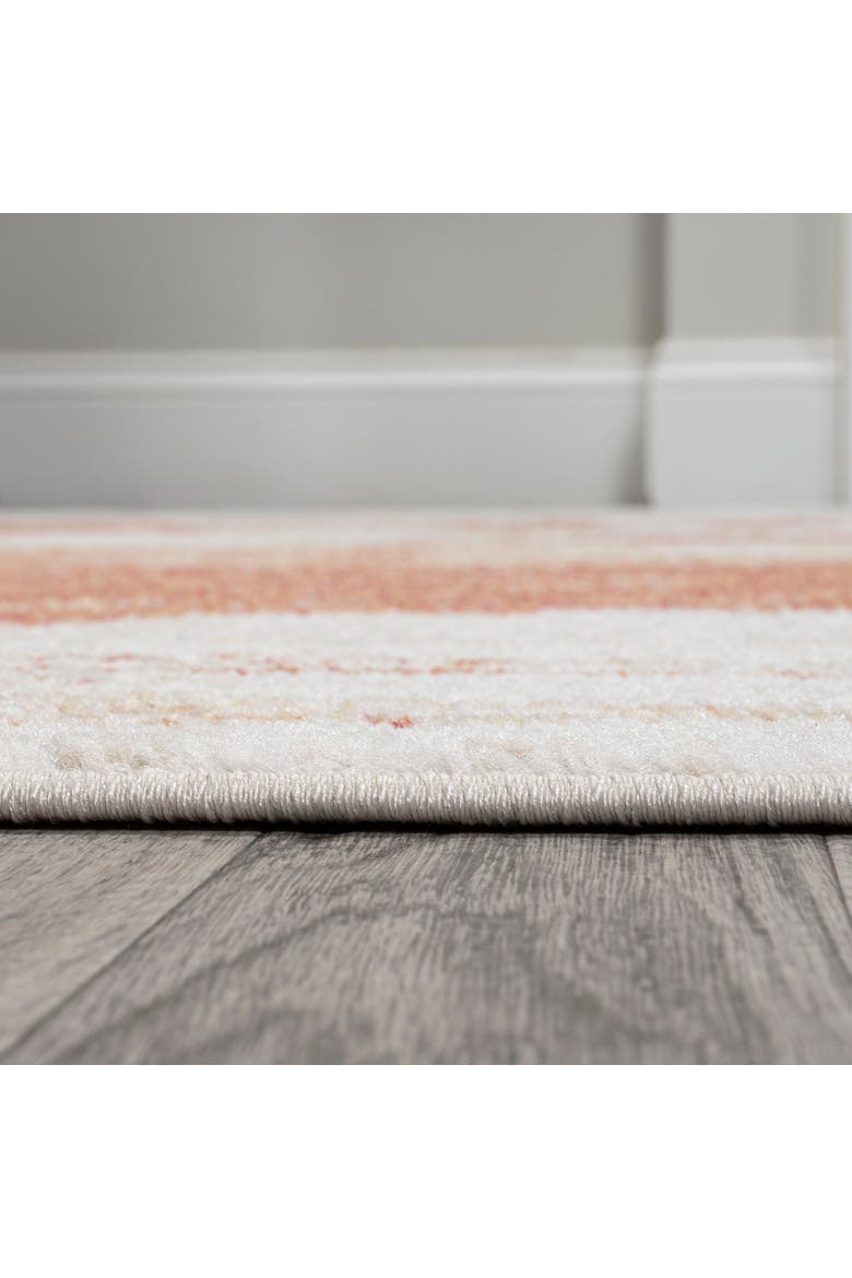 Petalo Abstract Two-Tone Modern Area Rug, Alternate, color, Orange/Cream