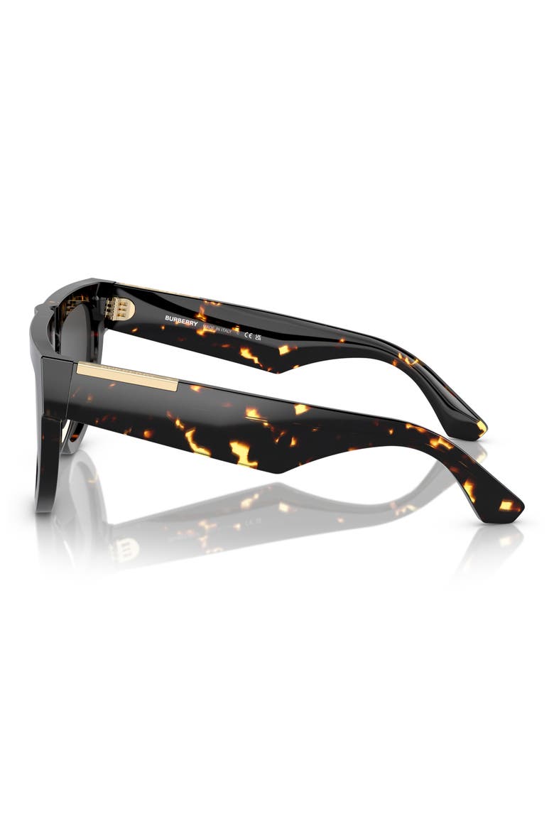 59mm Gradient Polarized Irregular Sunglasses, Alternate, color, DK HAVANA