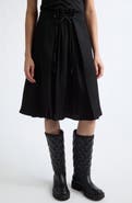 Moncler Wool Gabardine Midi Skirt