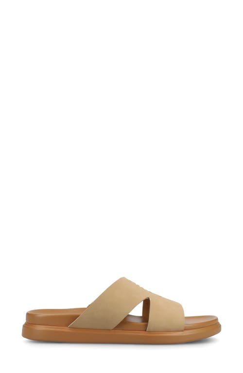 Journee Collection Misey Slide Sandal In Sand