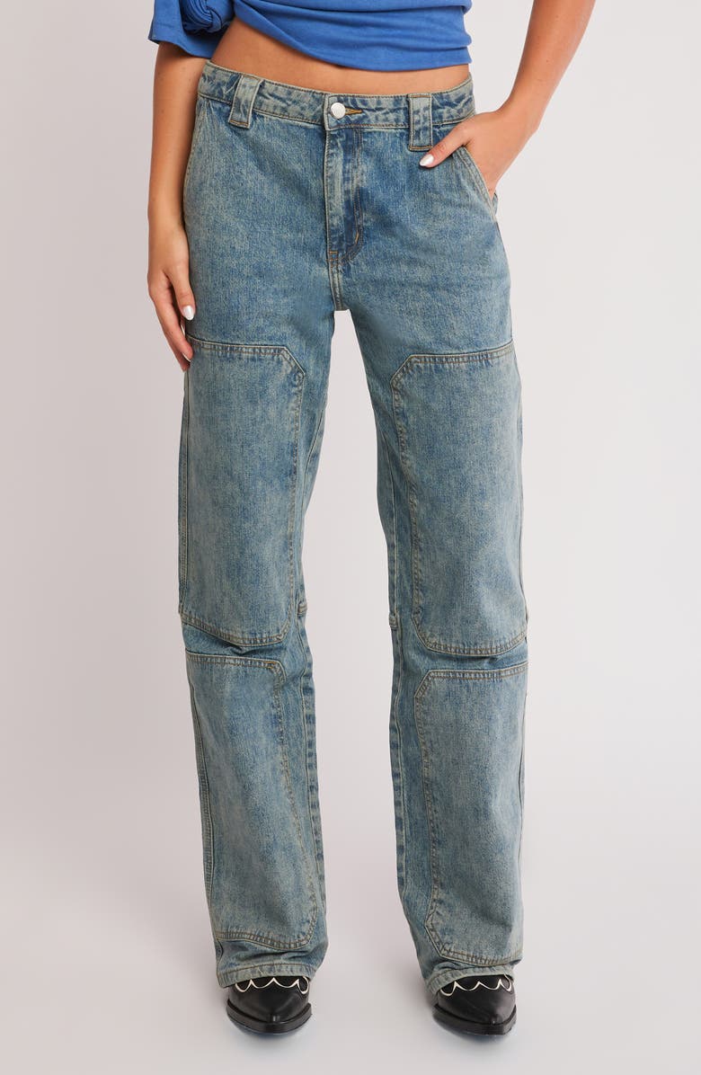 PTCL Slouchy Workwear Straight Leg Jeans, Main, color, 