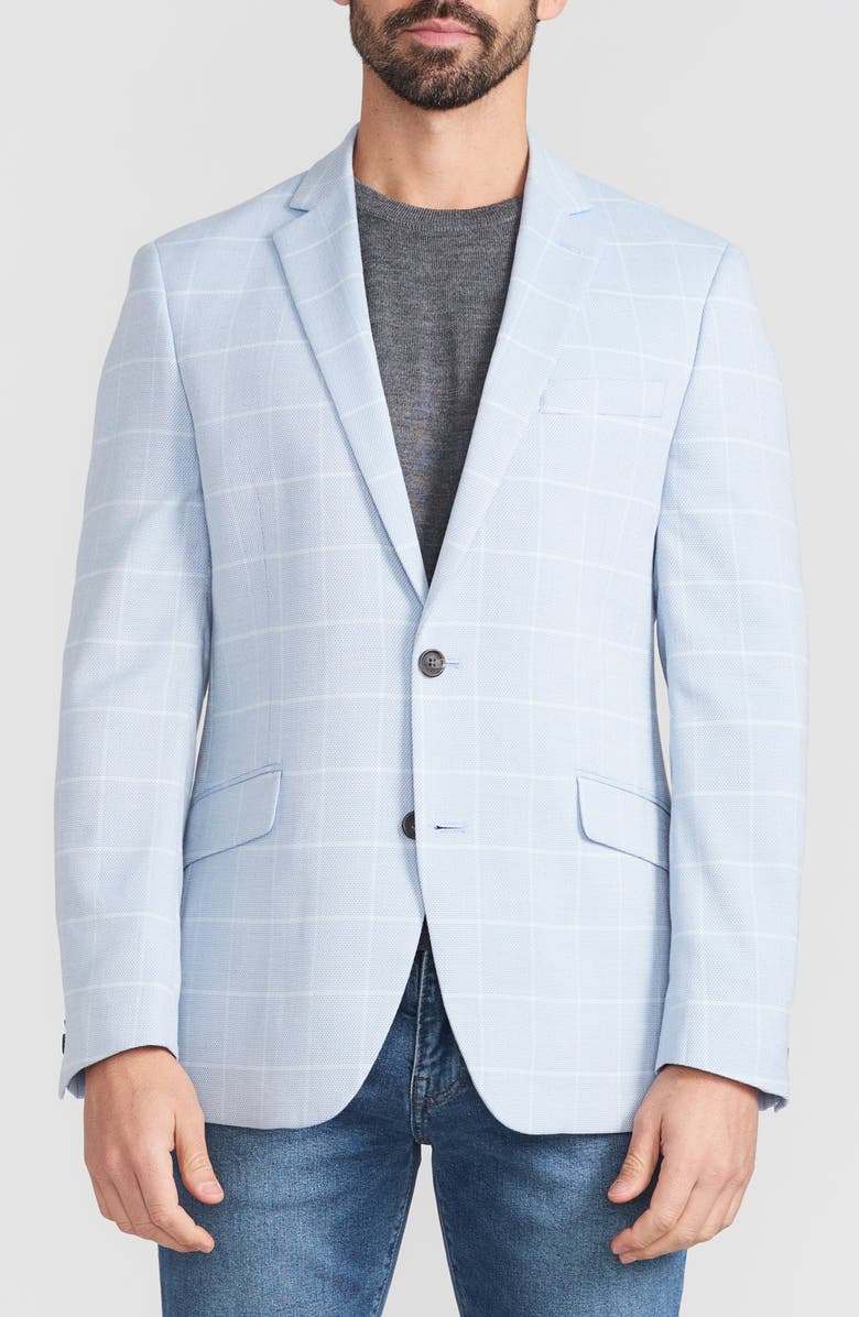 SAVILE ROW CO Windowpane Sport Coat, Main, color, Blue