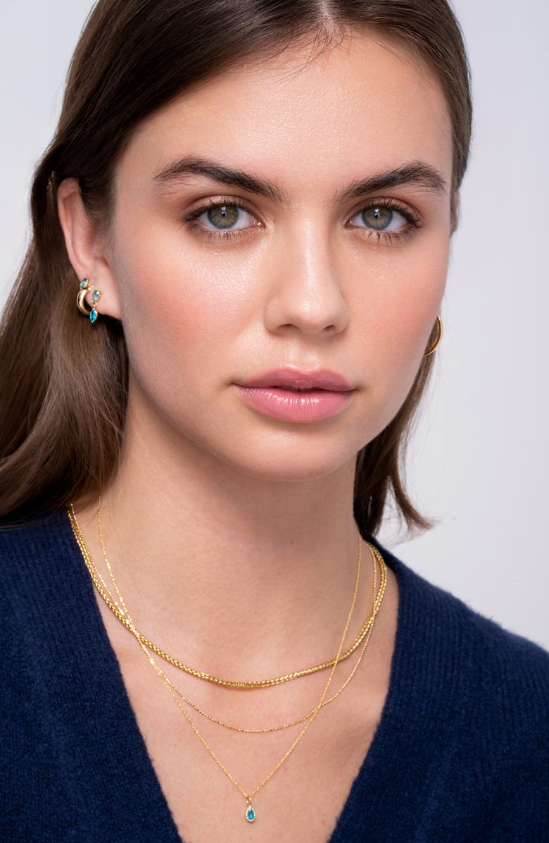 Bony Levy Paraiba Topaz Pendant Necklace, Alternate, color, 14K Yellow Gold Pink Topaz