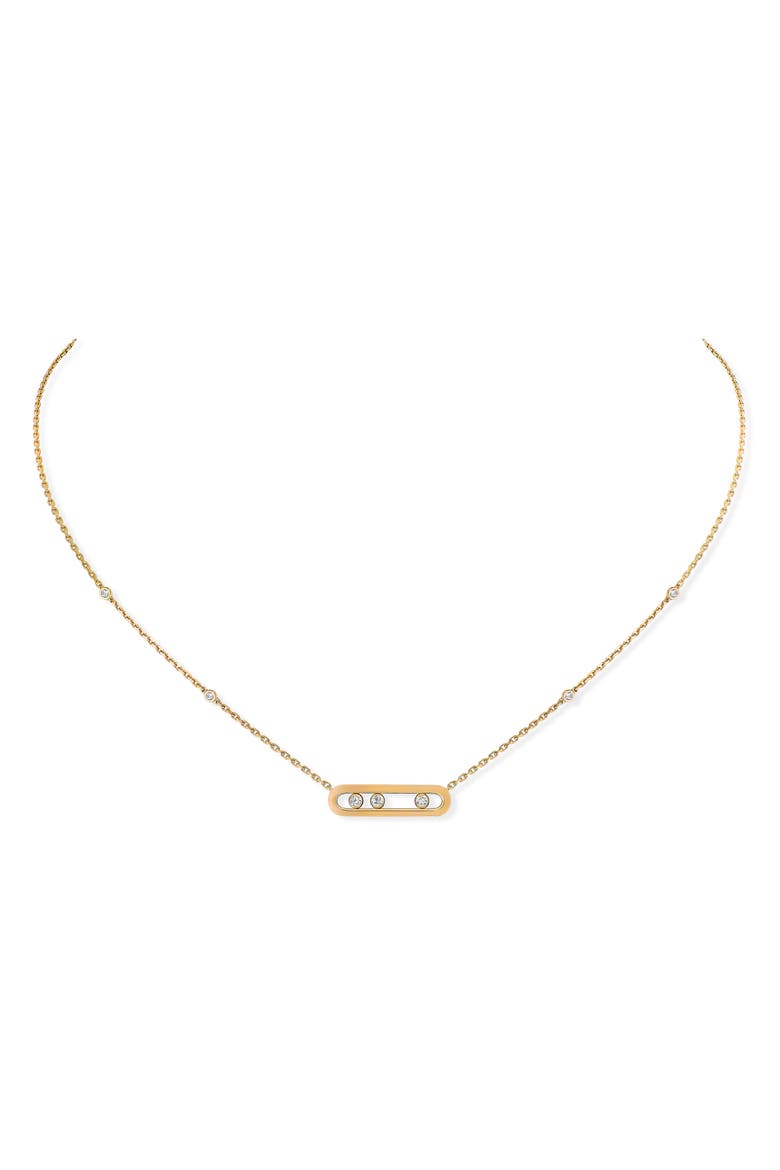 Baby Move Diamond Necklace, Main, color, YELLOW GOLD