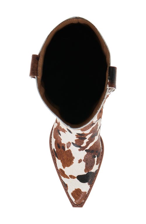 Dolce Vita Regy Genuine Calf Hair Western Boot In Animal Print