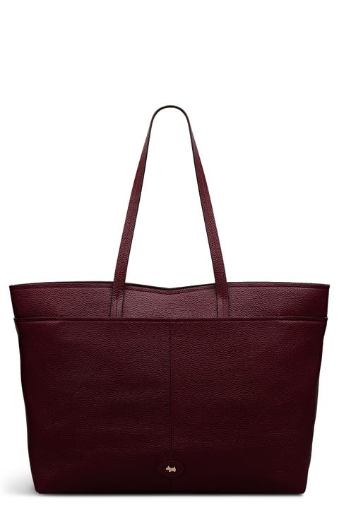 Maldon Mews Large Leather Zip Top Tote