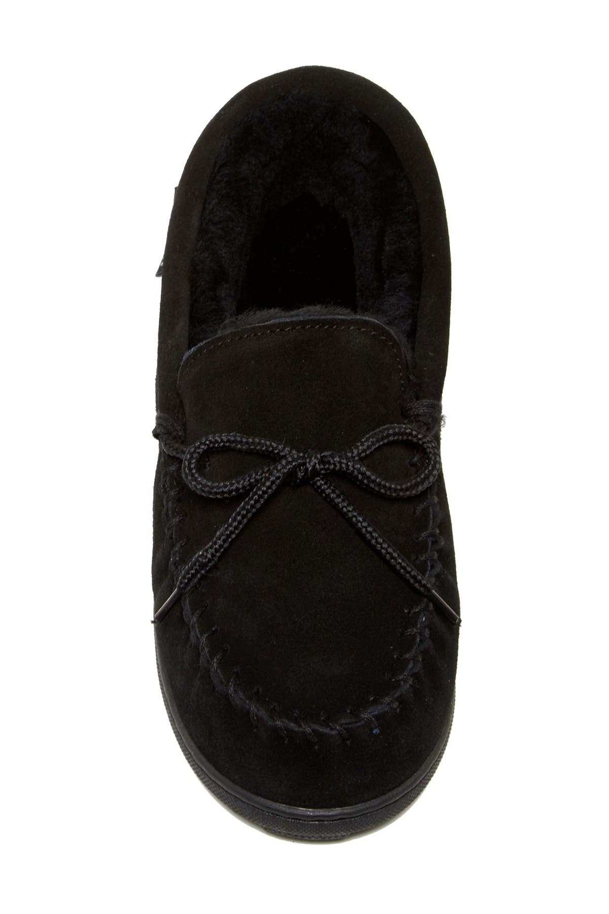 BEARPAW Mindy Genuine Sheepskin Fur Lined Slipper, Alternate, color, Black Ii