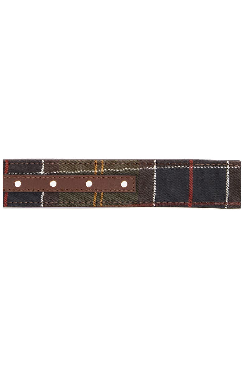 Tartan Leather Belt, Alternate, color, CLASSIC TARTAN/ BROWN