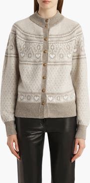 Khaite Marc Fair Isle Cashmere Cardigan