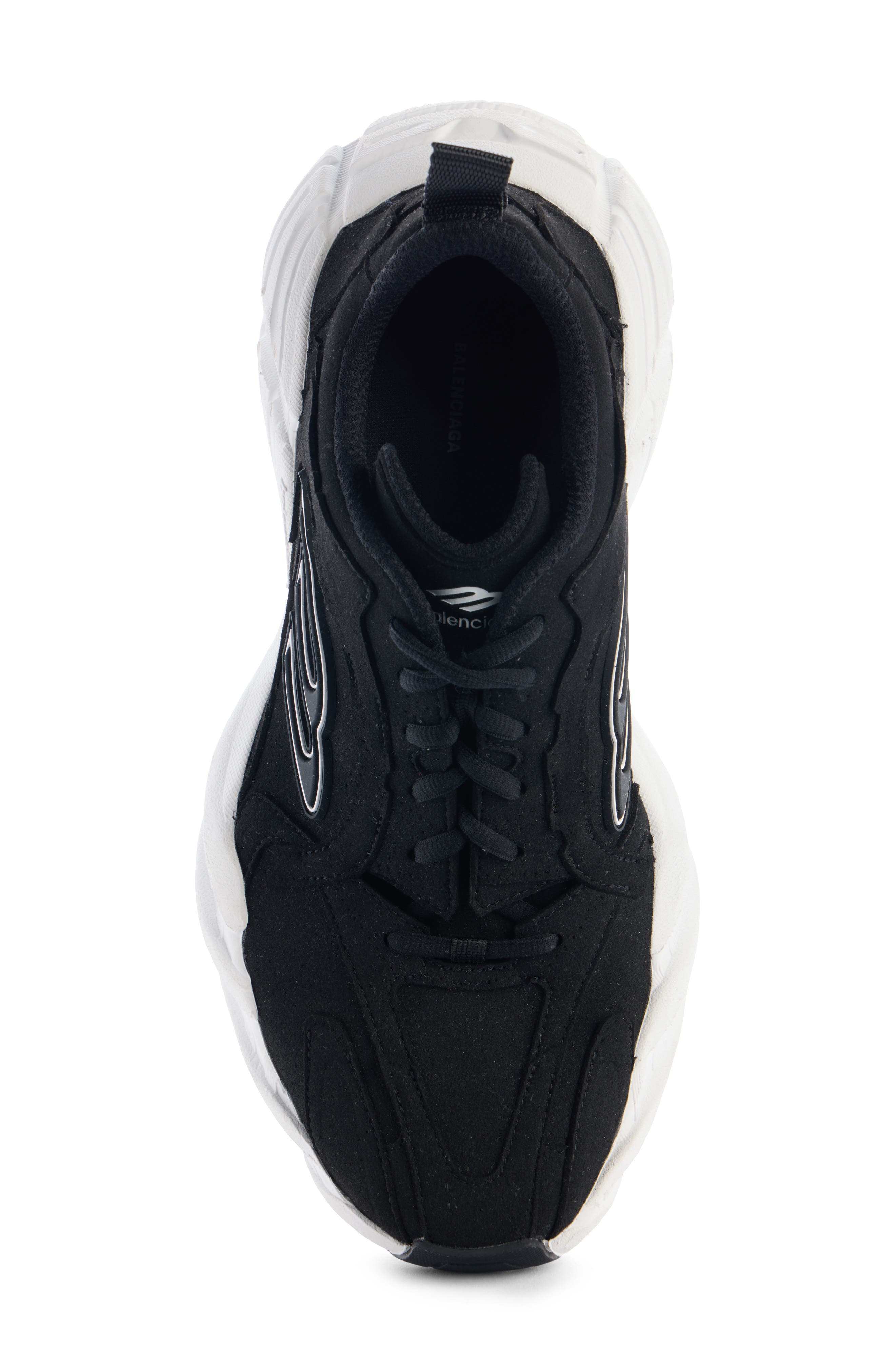Balenciaga Monday 3B Logo Low Top Sneaker, Alternate, color, Black/ White