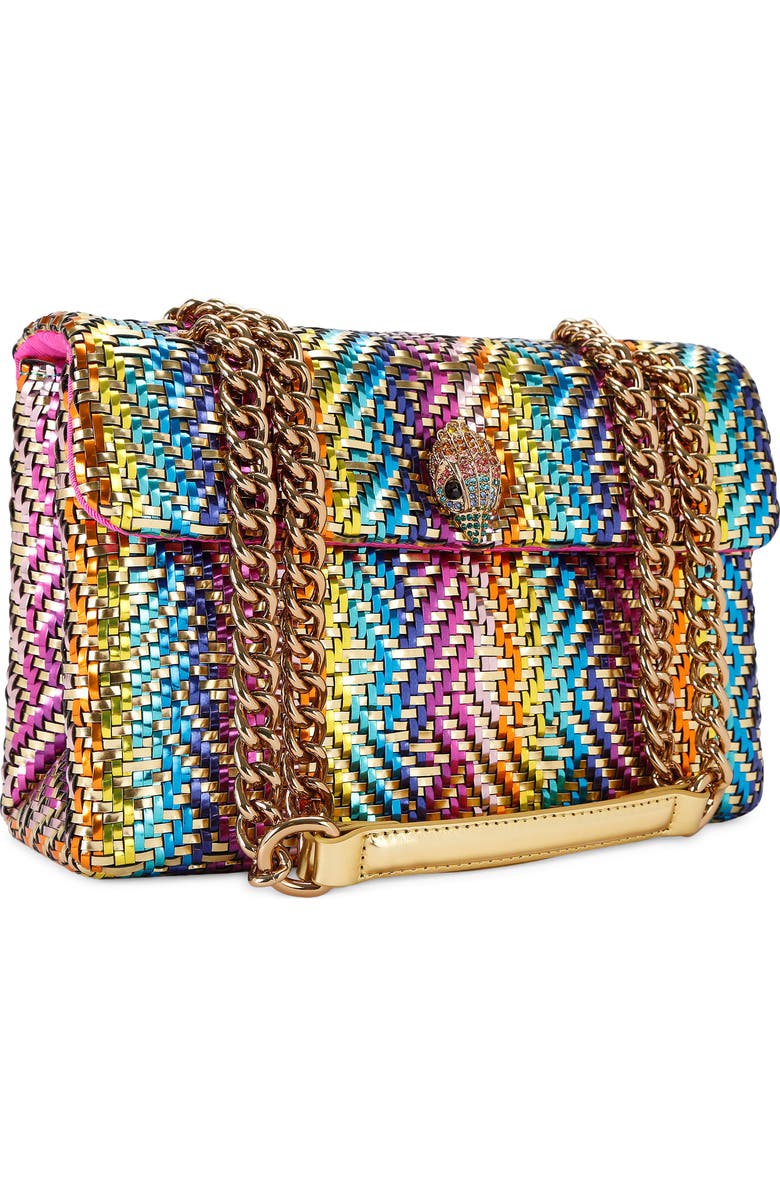 Kurt Geiger London Kensington Woven Faux Leather Convertible Shoulder Bag, Alternate, color,