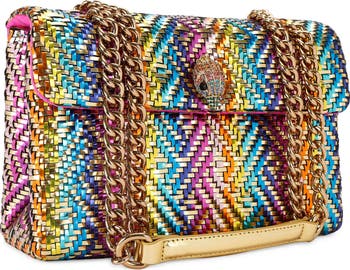 Kensington Woven Faux Leather Convertible Shoulder Bag