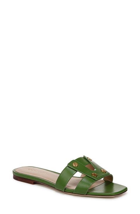 シューズ・サンダルその他 COCCINELLE Woman Flat sandals Green E4S05180101 M67 COCCINELLE Woman Flat sandals Green E4S05180101 M67