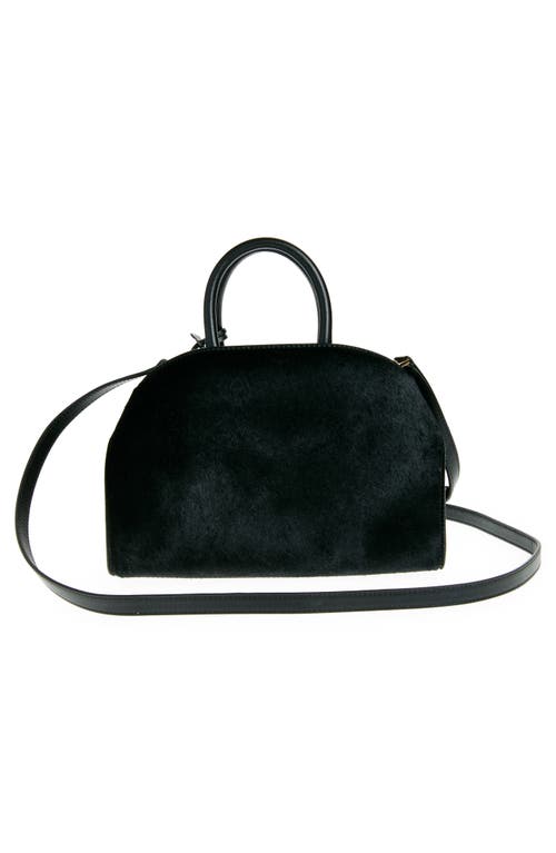 Ferragamo Hug Gancini Small Leather Top-handle Bag In Nero
