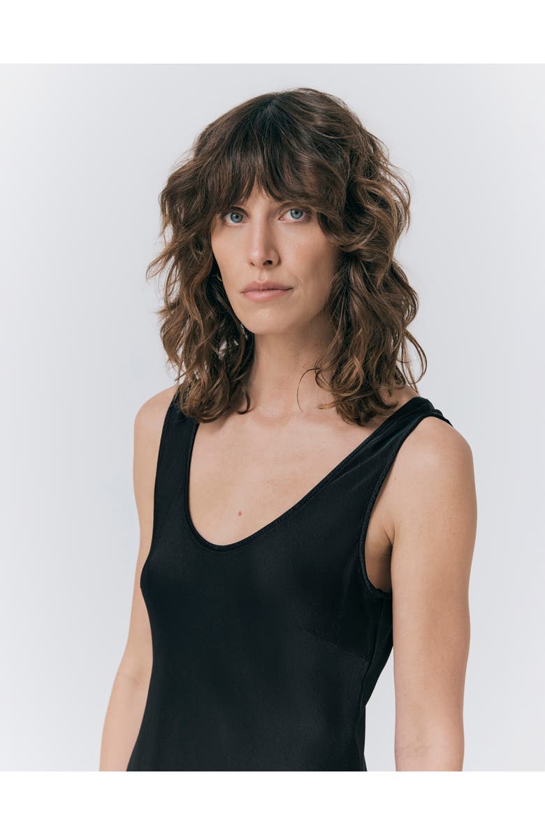 Ghost London Palm Satin Midi Slip Dress, Alternate, color, 