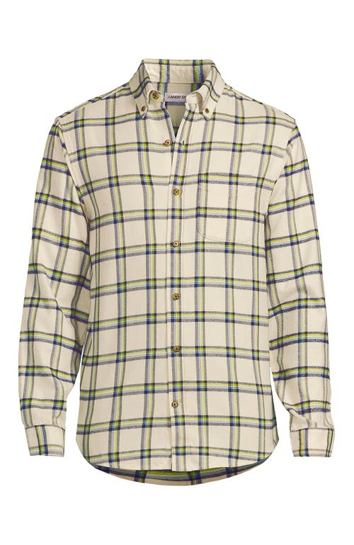 Lands' End Traditional Fit Flagship Flannel Shirt In Pattern