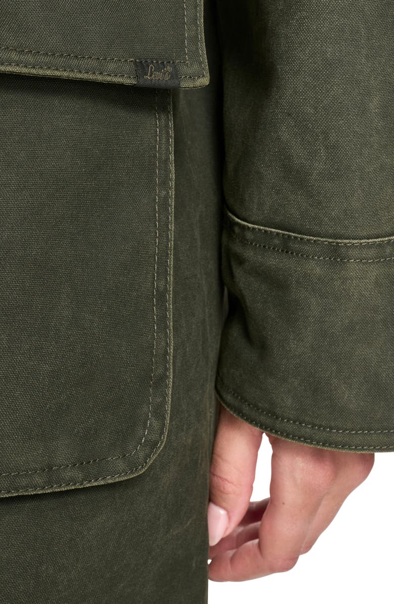 Levi's Extralong Barn Jacket, Alternate, color, Dark Olive