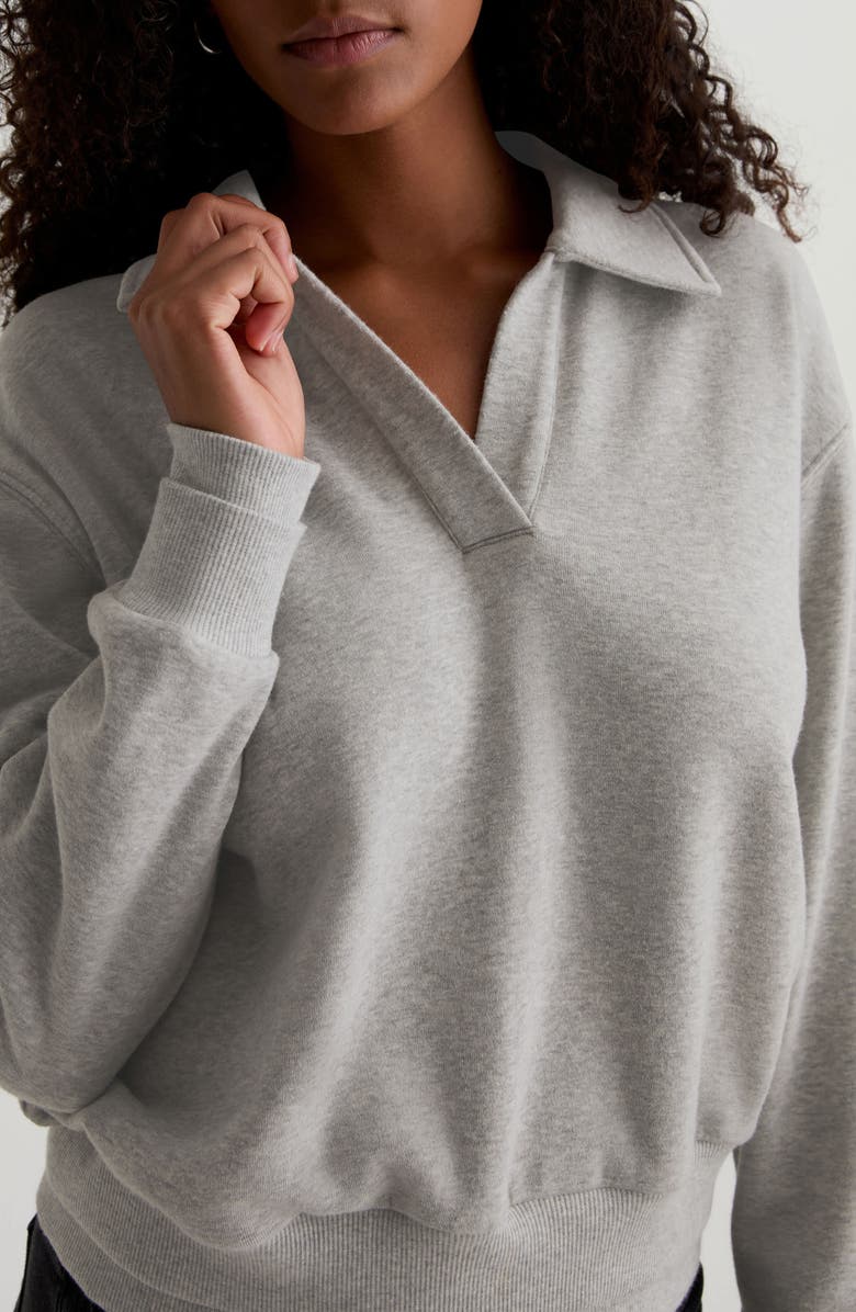 AG Carol Split Neck Knit Pullover, Alternate, color, 