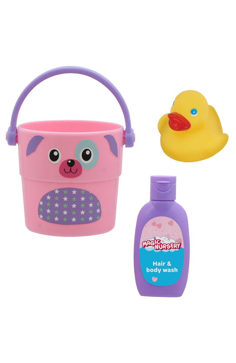 Magic Nursery Bath Safe 8" Baby Doll Bath Time Playset, 2+, Alternate, color, Multicolored
