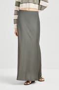 Brunello Cucinelli Fluid Bias-Cut skirt