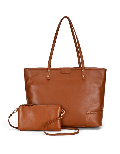 Camellia Medium Reversible Leather Tote