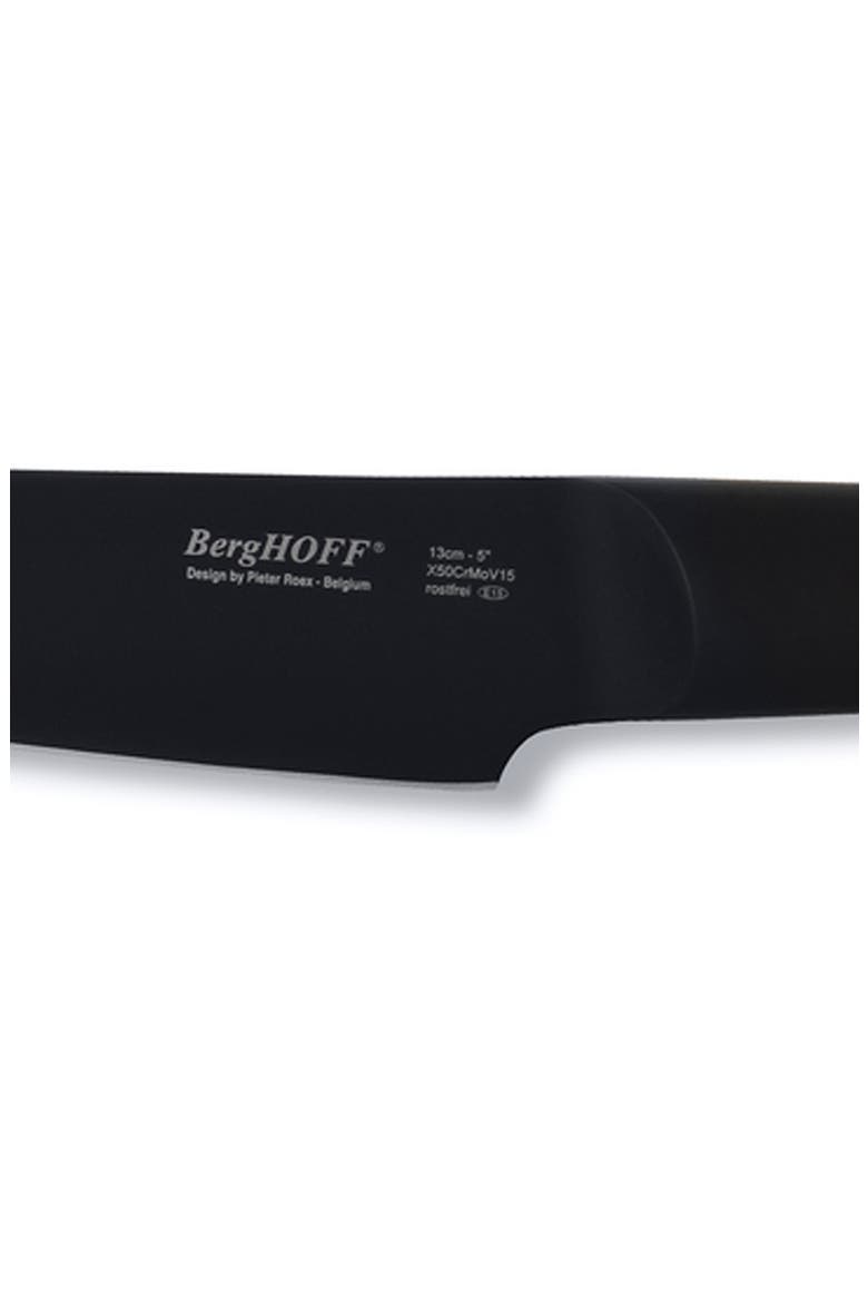 INTERNATIONAL Ron Black Non-Stick Titanium Steel 5" Utility Knife, Alternate, color, BLACK