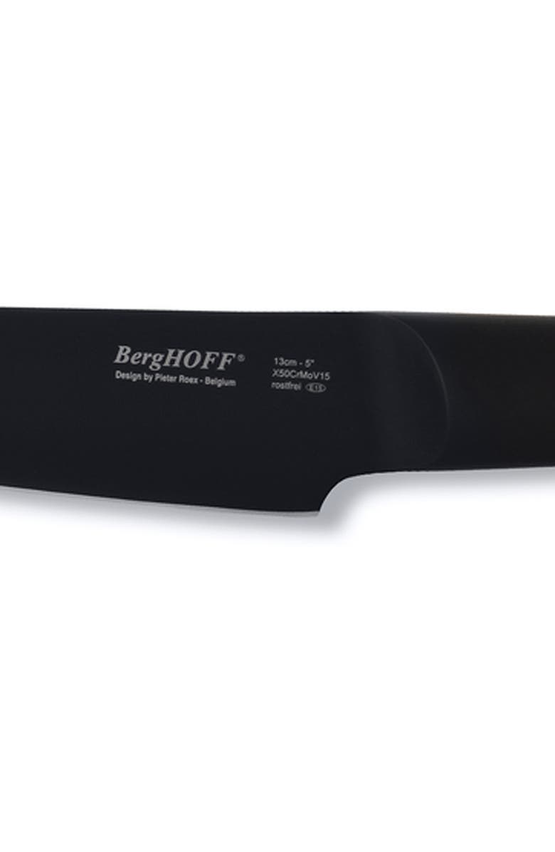 BergHOFF INTERNATIONAL Ron Black Non-Stick Titanium Steel 5" Utility Knife, Alternate, color, Black
