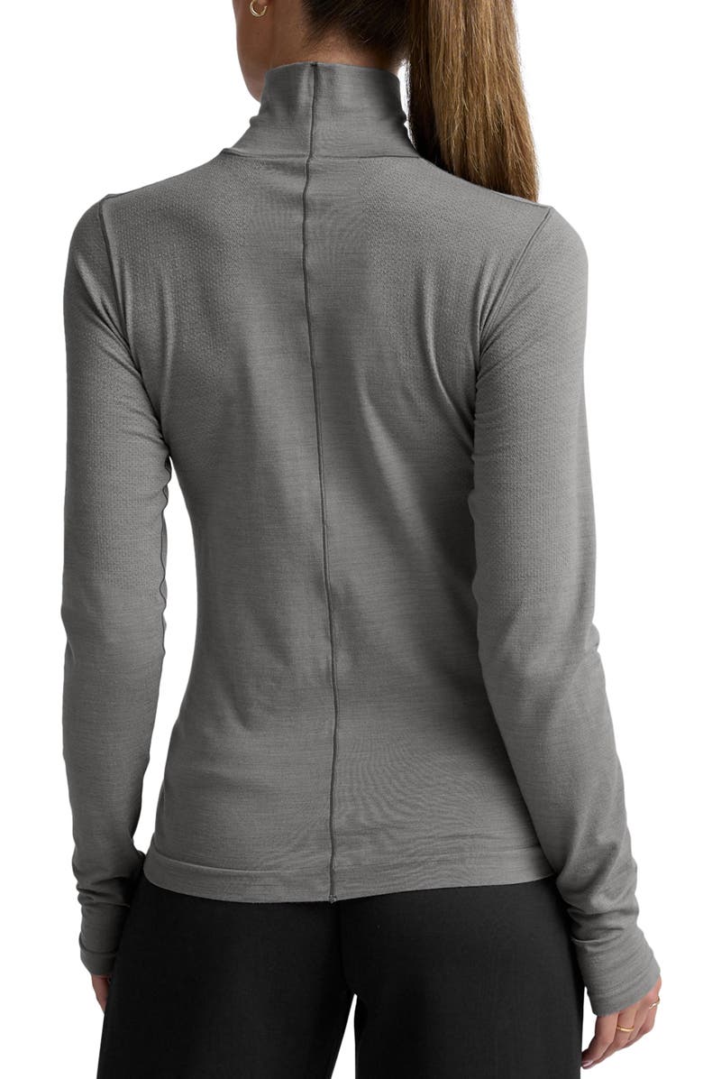 Beyond Yoga Luxeknit Turtleneck, Alternate, color, Storm Gray Heather