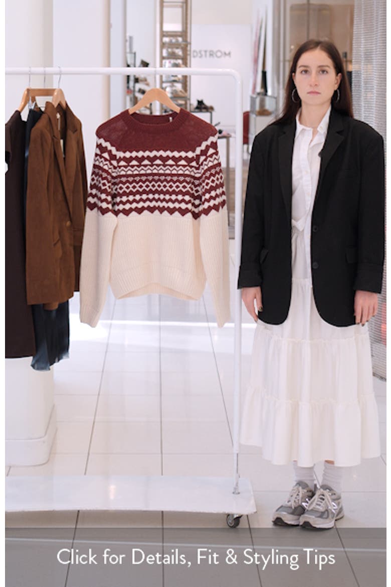 Mabel Fair Isle Wool Blend Sweater video