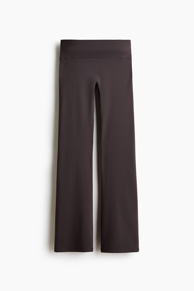 Flared Warm Fleece Leggings With Softmove, Alternate, color, Dark heather