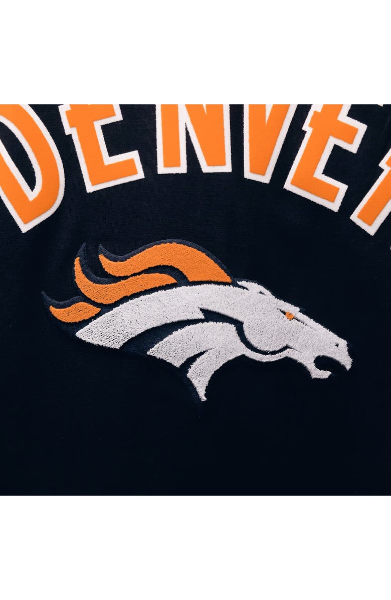 PRO STANDARD Men's Pro Standard Navy Denver Broncos Team Classic Bristle Slim-Fit T-Shirt, Alternate, color, Navy